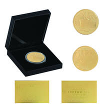 1912 titanic aniversário memória de rms vítimas ouro moeda comemorativa para os fãs titanic com caixa de luxo 2024 - compre barato