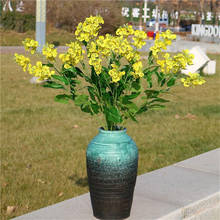 Поддельные Brassica Napus (3 стеблей долларов США/шт) Моделирование желтый Цвет изнасилования цветы для украшения для дома Свадебные Декоративные искусственные цветы 2024 - купить недорого