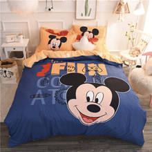 Ropa de cama de Mickey Mouse para niños y adultos, edredón de algodón suave con estampado 3d, tamaño doble, queen 2024 - compra barato