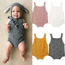 Pudcoco-body de algodón para recién nacido, ropa de punto, traje de 4 colores sólidos, 0 a 18 meses 2024 - compra barato