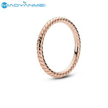 2020 Autumn New 925 Sterling Silver Rings Rose Gold Snake Bone Pattern Ring  Fashion Jewelry Women Birthday Gift 2024 - buy cheap