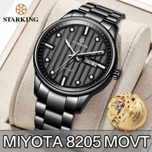 STARKING-Reloj de pulsera automático para hombre, dispositivo mecánico de acero de marca de lujo con fecha y movimiento japonés miyota, de cristal de zafiro 2024 - compra barato