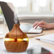 7 Color Aroma Essential Oil Diffuser Wood Aromatherapy Humidifier 300ml 2024 - buy cheap