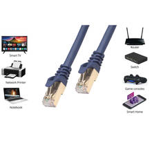 RJ 45 сетевой кабель Cat8, Ethernet-кабель FTP Lan, кабель RJ45, Соединительный шнур 1,8 м/0,5 м/1 м для маршрутизатора, ноутбука, кабель Ethernet 2024 - купить недорого