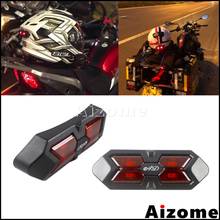 Мотоциклетный шлем, светодиодный сигнальный фонарь, мотоциклетный скутер, шлем для мотокросса, ночник, верхний чехол, наклейка, задний фонарь 2024 - купить недорого