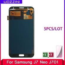 Samsung-tela lcd para galaxy, 5 fábricas, 5.5 polegadas, para samsung galaxy j7, neo, j701, j701f, j701m, j701mt, tela sensível ao toque, ajustável 2024 - compre barato