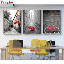 3 Pcs/set DIY Diamond Painting Red Bicycle Cross Stitch Wall Sticker Decor Full Square round Diamond Embroidery needlework 2024 - buy cheap