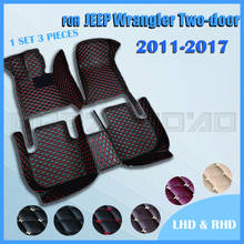 Car floor mats for Jeep Wrangler（TWO DOOR）2011 2012 2013 2014 2015 2016 2017 Custom auto foot Pads automobile 2024 - buy cheap