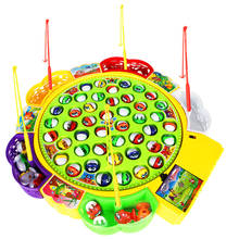 Fishing Game Musical Electric Fishing Toy with 45 Fishes, Xmas Gift 2024 - buy cheap