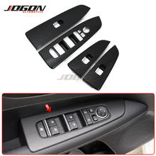 Car Styling Door Armrest Window Switch Button Cover Trim For Kia K3 Forte Cerato 2019 2020 Carbon Fiber Look 2024 - buy cheap