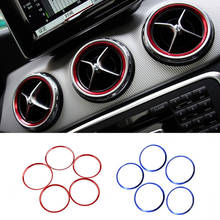 Car Interior Sticker Instrument Panel Air Outlet Decoration Ring Trim Cover For Mercedes Benz A/B/GLA/CLA Class 2024 - buy cheap