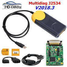 Диагностический инструмент Multi-Diag Multi Diag доступ J2534 интерфейс OBD2 устройство Multidiag J2534 V2018.3 решен без проблем VCI 2024 - купить недорого
