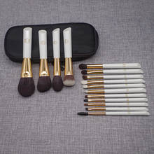 15pcs Professional Handmade Make Up Brush Kit Face Powder Blush Eye Shadow Brow Lip Brush Saikoho Goat Hair Makeup Brushes Set 2024 - buy cheap