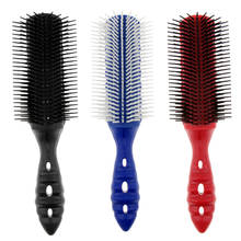 9 Row Anti-static Hair Styling Comb Soft Tooth Smooth Hair Brush Hairbrush Straight Curly Detangle Hair Brush Hair Combs 2024 - buy cheap