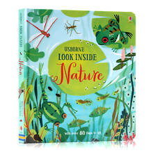 Britain English 3D Usborne Look inside Nature picture book Education kids child reading flaps to lift hard cover board book 2024 - buy cheap