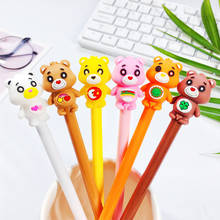 24 Pcs Creative Stationery Cartoon Cute Bear Gel Pen Cute Student Office Signature Pen Kawaii School Supplies 2024 - buy cheap