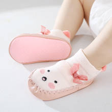 Детские Нескользящие кожаные носки, летняя обувь для детей, новорожденных, малышей, девочек, мальчиков, Весенняя хлопковая обувь для кроватки, Обучающие для первых шагов 2024 - купить недорого