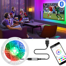 Умная цветная светодиодная подсветка с Bluetooth, 5 В, USB, RGB 2024 - купить недорого