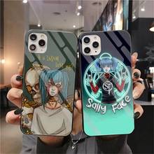 Sally Face Game-funda de teléfono pintada, vidrio templado para iPhone 11 Pro, XR, XS, MAX, 8, X, 7, 6S, 6 Plus, SE 2020 2024 - compra barato