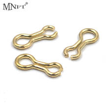 MNFT 50Pcs Golden Stainless steel Fishing Lead Moulding Items Loops Swivels Home Lead Making Inserts Plumbs Connector 2024 - buy cheap