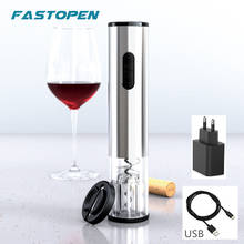 Newest Electric Bottle Opener Stainless Steel Automatic Wine Corkscrew Kitchen Tools USB Rechargeable Wine Openers Foil Cutter 2024 - buy cheap