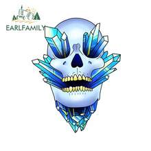 EARLFAMILY 13cm x 9.9cm for Skull Man Trunk Decal Personality Windows Air Conditioner Car Stickers Bumper Motorcycle Car Styling 2024 - buy cheap