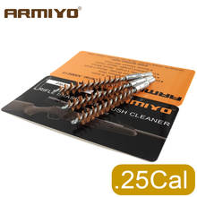 Armiyo .25Cal 6,5 мм бронзовая щетка для чистки ствола винтовки охоты стрельбы страйкбола чистящие аксессуары резьба винта Размер 8-32 2024 - купить недорого