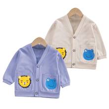 Kid Spring Autumn Casual Cartoon Knit Sweater Boys Girl Cardigan Outerwear Children Baby V-Neck Jacket Toddler Active Clothes 2024 - buy cheap