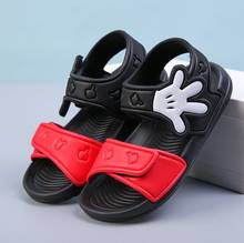 New Arrivals 2021 Summer New Children's Non-slip Beach Shoes Mickey Mouse Girls Sandals All-match Printing Boys Student Shoes 2024 - buy cheap