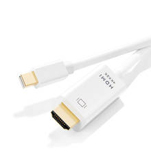 Adaptador Mini DisplayPort a HDMI, Cable macho Mini DP Thunderbolt 2, convertidor HDMI 4K para MacBook Air 13 Surface Pro 4 Thunderbolt 2024 - compra barato