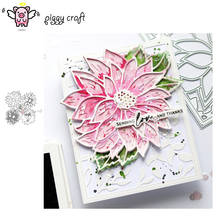 Piggy craft corte de metal morre molde 3d folha de flor decoração scrapbook papel ofício faca molde lâmina punch stencils morrer 2024 - compre barato