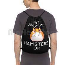 I Just Really Like Hamsters Ok Backpack Drawstring Bag Riding Climbing Gym Bag  I Really Like Hamsters Ok I Like Hamsters 2024 - buy cheap