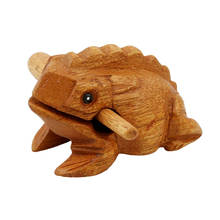 Wooden Lucky Frog Toy Animal Money Frog Kids Musical Instrument Percussion Toy Gift Children Toys Home Art Decoration 2024 - buy cheap