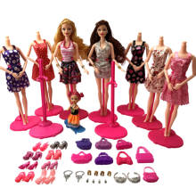 New Fashion Barbie Doll Set Big Gift Star Action Figure Models Cute DIY Toys For Girls Dolls Children Princess Set Dress Bags 2024 - buy cheap