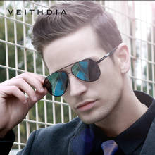 VEITHDIA Men's Aluminum Alloy Photochromic Sunglasses Polarized UV400 Lens Eyewear Accessories Male Sun Glasses For Men V6699 2024 - купить недорого