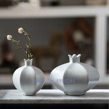 Скандинавские креативные керамическая ваза гранат Ремесла современный декоративный цветок для дома композиция аксессуары цветочные вазы 2024 - купить недорого