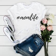 Camiseta feminina mama momlife, nova moda para mãe e feminina, estampa gráfica, camiseta feminina tumblr 2024 - compre barato