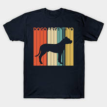 Camiseta vintage 1970s, camiseta feminina e masculina do dogo argentina, presente principal, camiseta de algodão para homens e mulheres 2024 - compre barato