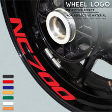 Nova motocicleta pneu adesivo reflexivo cinto bicicleta decalque decoração legal logotipo à prova dncágua para honda nc700 nc 700 2024 - compre barato