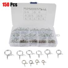 150pcs/set Stainless Steel Car Double Wire Fuel Line Spring Clip Hose Clamp Fastener Hose Water Pipe Air Tube Car Plumbing Tools 2024 - buy cheap