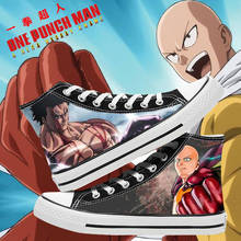 ONE PUNCH-MAN Anime cartoon students high help cosplay cos  shoes canvas fashion shoes casual comfortable men and woman 2024 - buy cheap