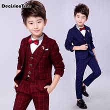 2021 new boys formal suits for weddings kids performance party blazer shirts pants tuxedo clothing set child gentleman costume 2024 - buy cheap