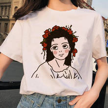 Camisetas Kawaii de manga corta con estampado de chica bonita para mujer, blusas informales Harajuku Ulzzang Harajuku, camisetas de verano 2024 - compra barato