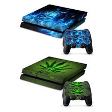 ALLOYSEED Waterproof Skin Sticker Decal For Sony PlayStation 4 PS4 Console and 2 Controller Skin Stickers For Playstation 4 PS4 2024 - buy cheap