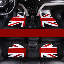 Специальные полностью покрытые водонепроницаемые ковры без запаха, прочные автомобильные коврики для Mini Cooper Countryman F60 с флагом Union Jack Union 2024 - купить недорого