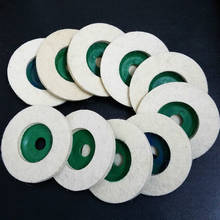 10 pces 100mm redonda lã almofada feltro roda buffer polimento disco conjunto 2024 - compre barato