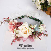 Cc tiara ornamentos para cabelo, acessórios de casamento, coroa de noivado para mulheres faixa de cabelo 58311 2024 - compre barato