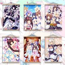 Vanilla Wall Hd Printed Posters Canvas Painting Anime Manga Chocolat Solid Wood Hanging Pictures Scroll for NekoPara Neko Para 2024 - buy cheap