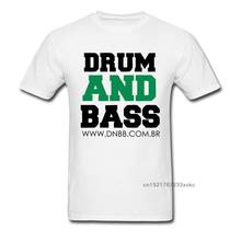 Drum and Bass cover 100% Cotton Custom Tops Shirt New Design Short Sleeve Male T-shirts Cool Fall Sweatshirts Crewneck 2024 - buy cheap