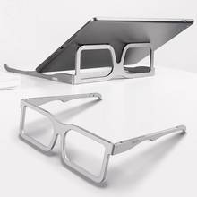 Óculos forma portátil suporte para notebook suporte dobrável liga de alumínio tablet suporte portátil para macbook 2024 - compre barato